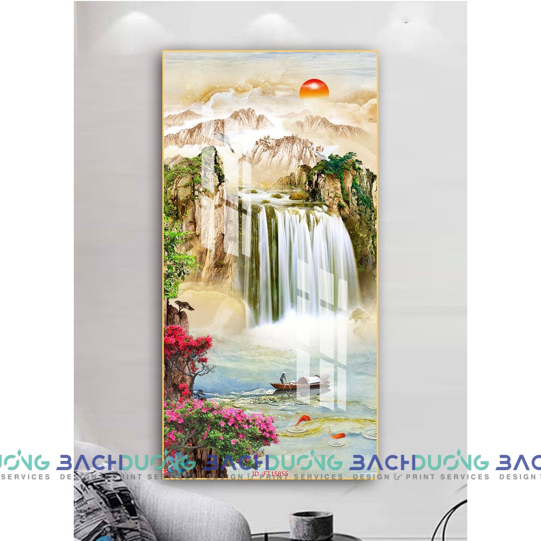  Tranh Cảnh vật hoàng hôn FT15855 