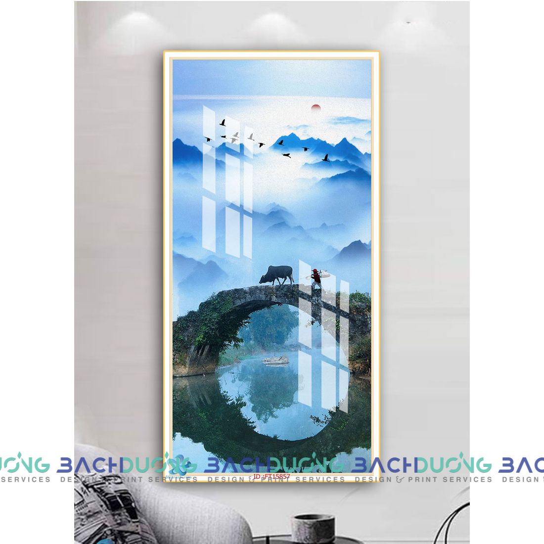  Tranh Phong cảnh thôn quê FT15857 