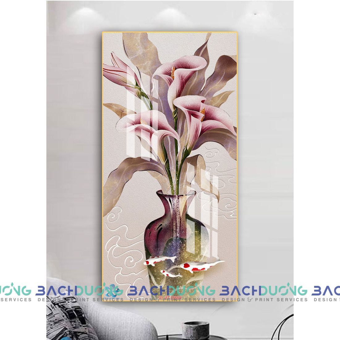  Tranh Bình hoa Vân môn khoe sắc FT15868 