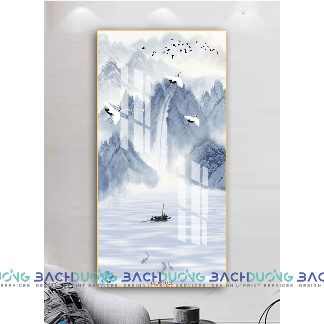  Tranh sơn thủy FT15873 