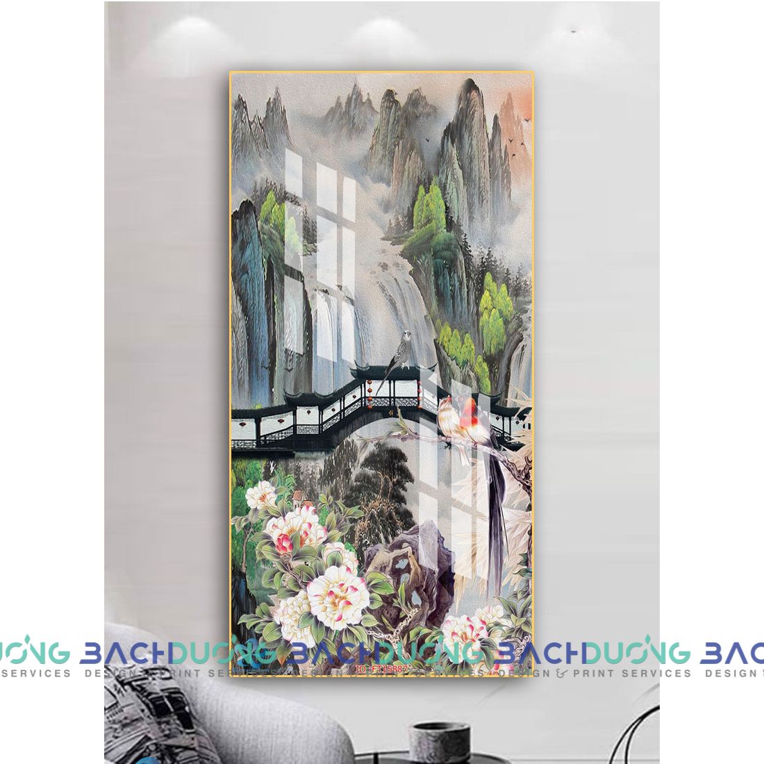  Tranh phong cảnh rừng núi tráng lệ FT15887 