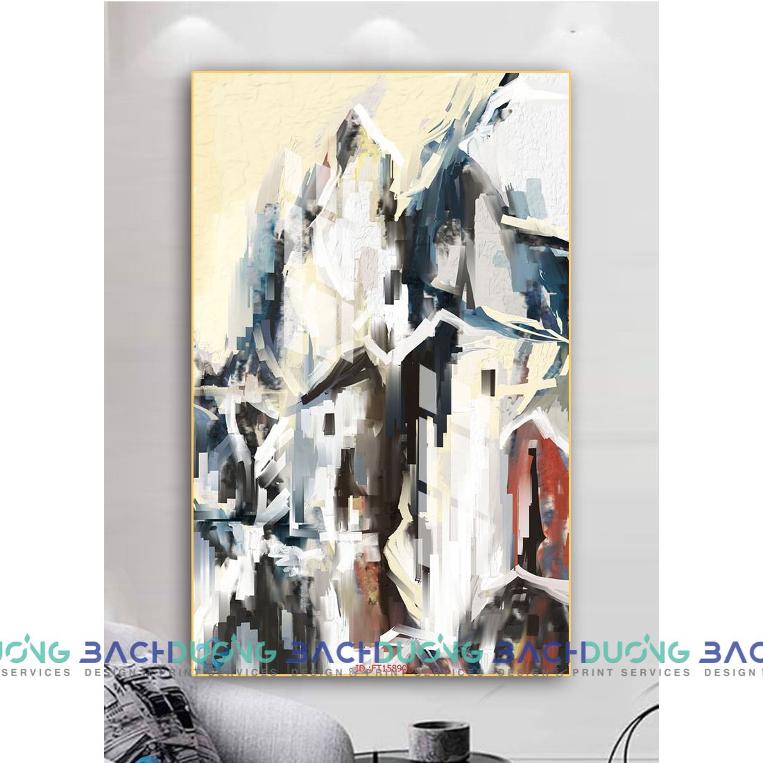  Tranh trang trí trừu tượng FT15890 
