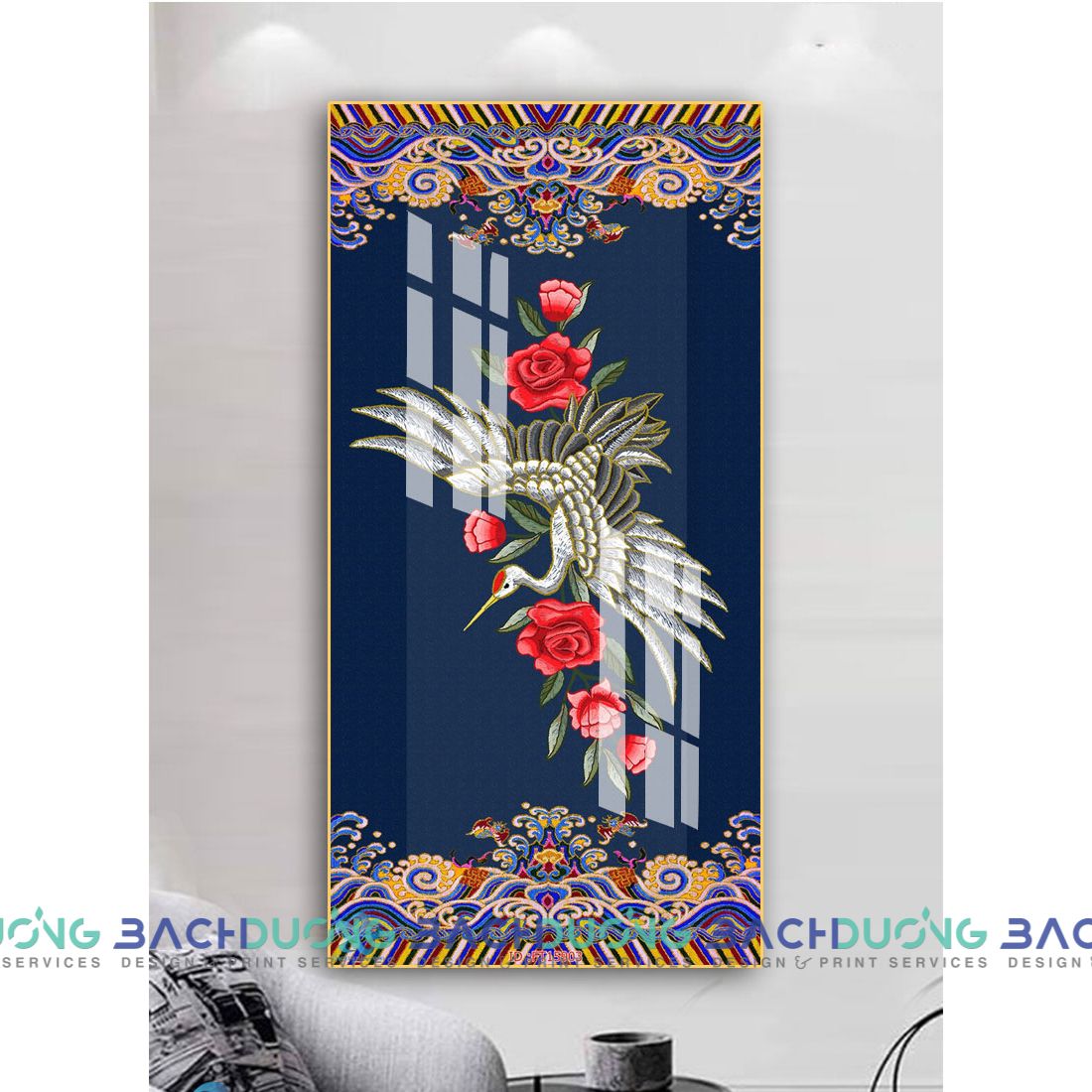  Tranh trang trí chim và hoa độc đáo FT15903 