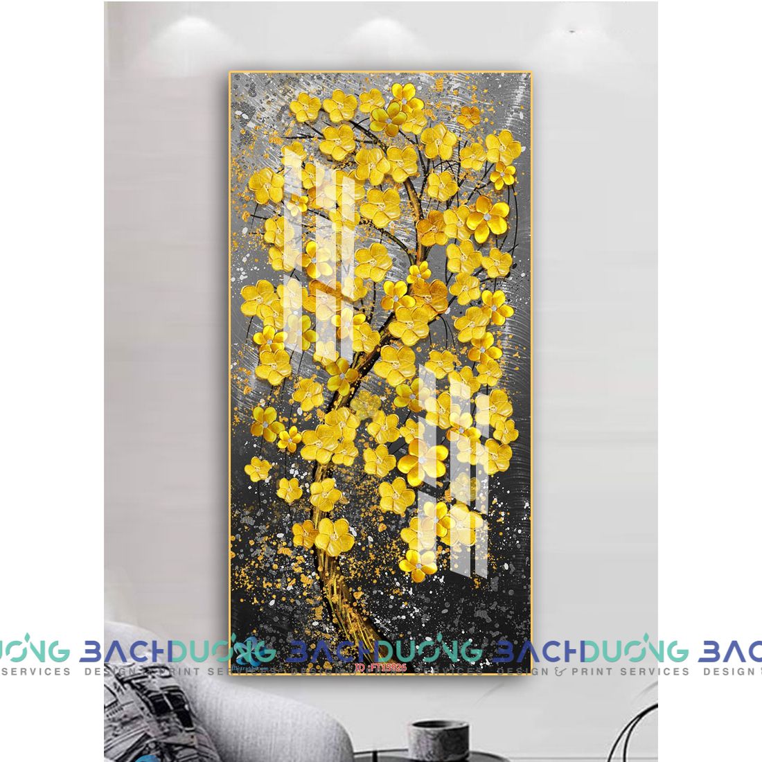  Tranh cây mai nở rộ FT15926 