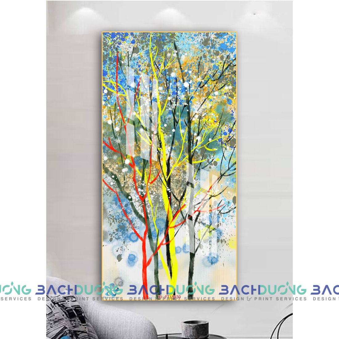  Tranh cây đa sắc FT15930 