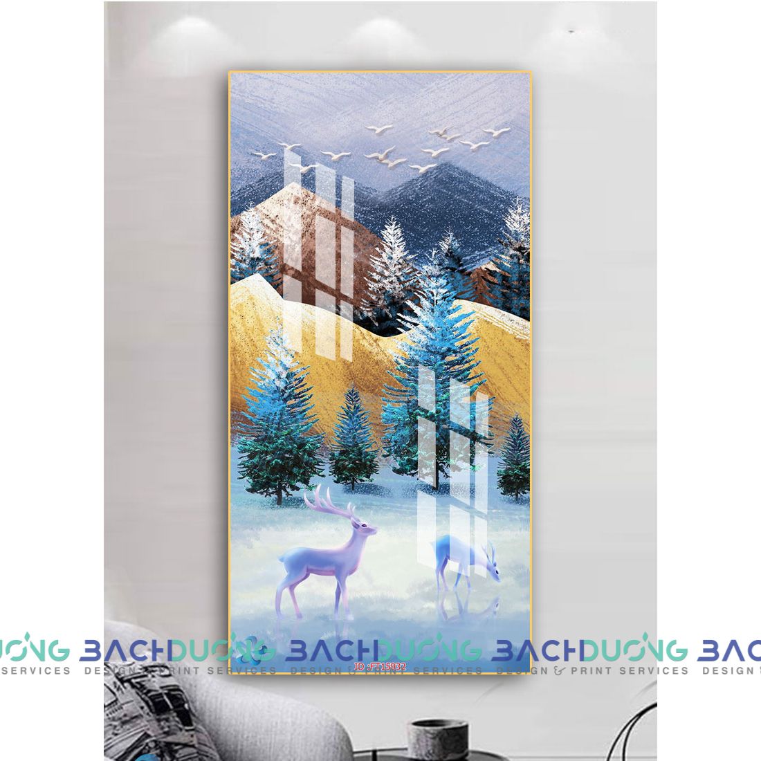  Tranh hưu và đồi núi FT15932 