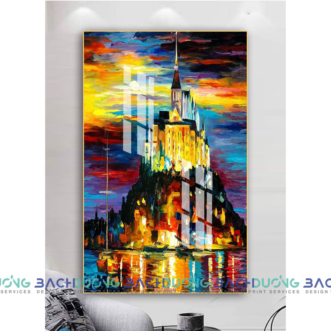  Tranh thành phố rực rỡ FT15941 