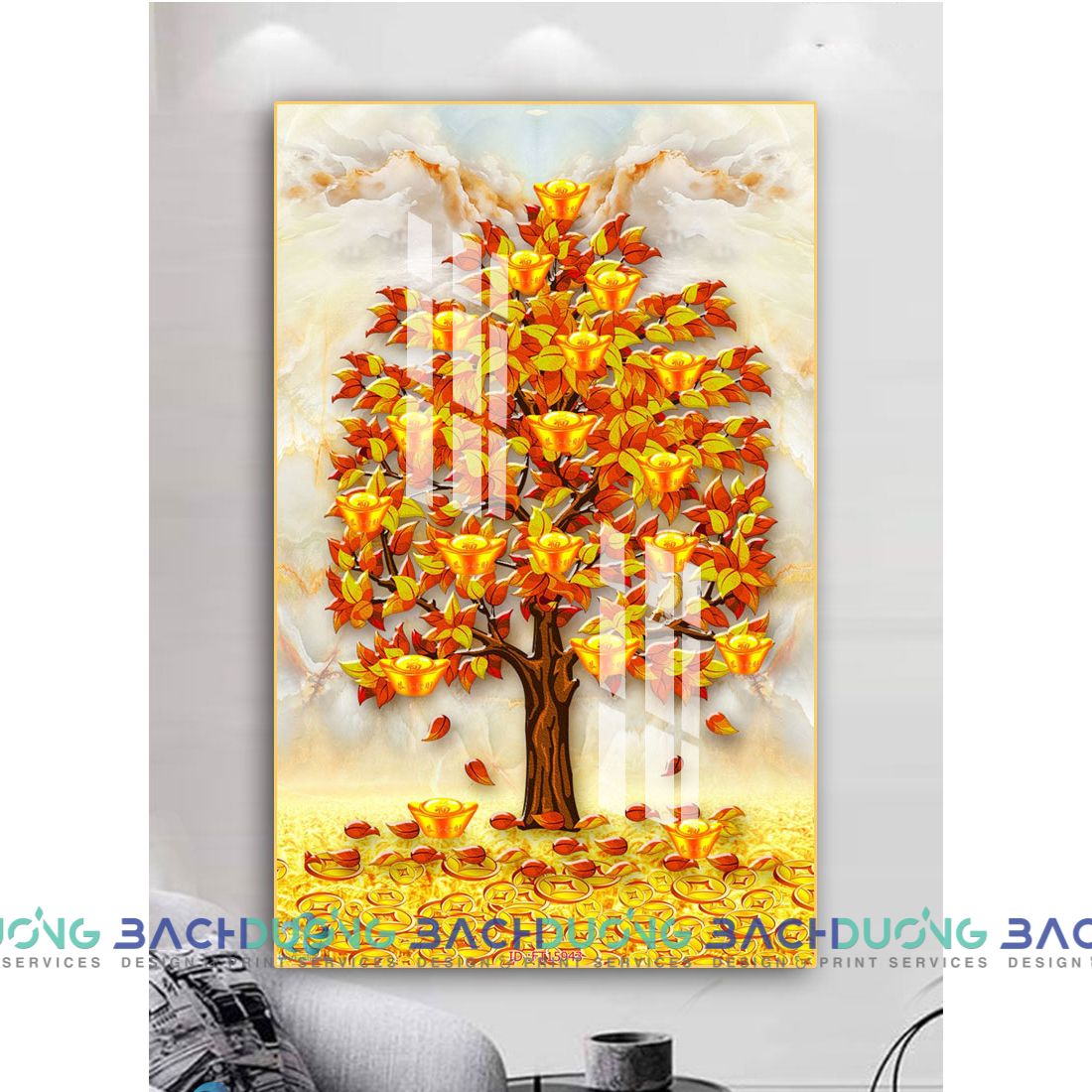  Tranh cây rụng vàng FT15943 