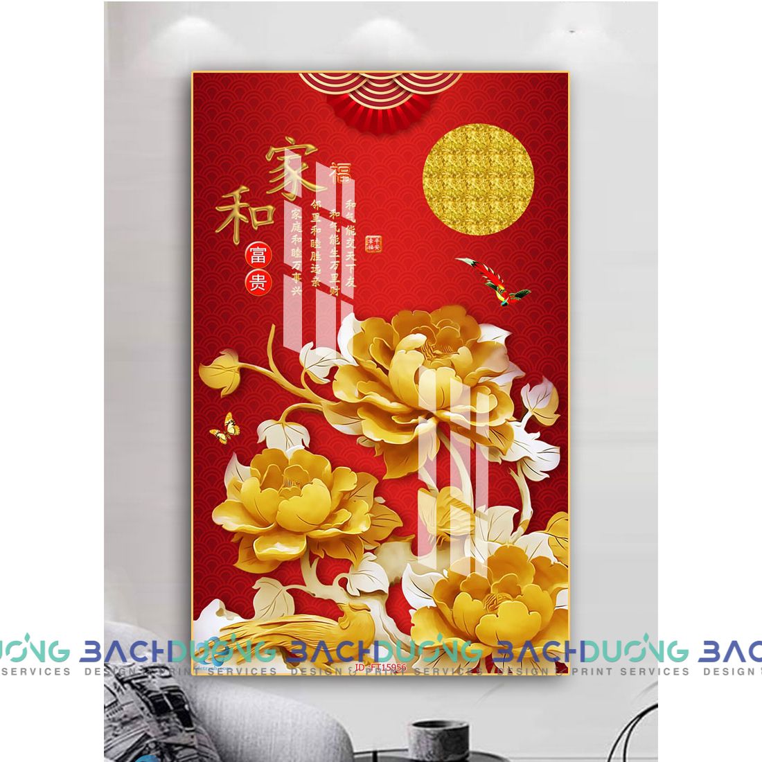  Tranh hoa tài lộc FT15956 