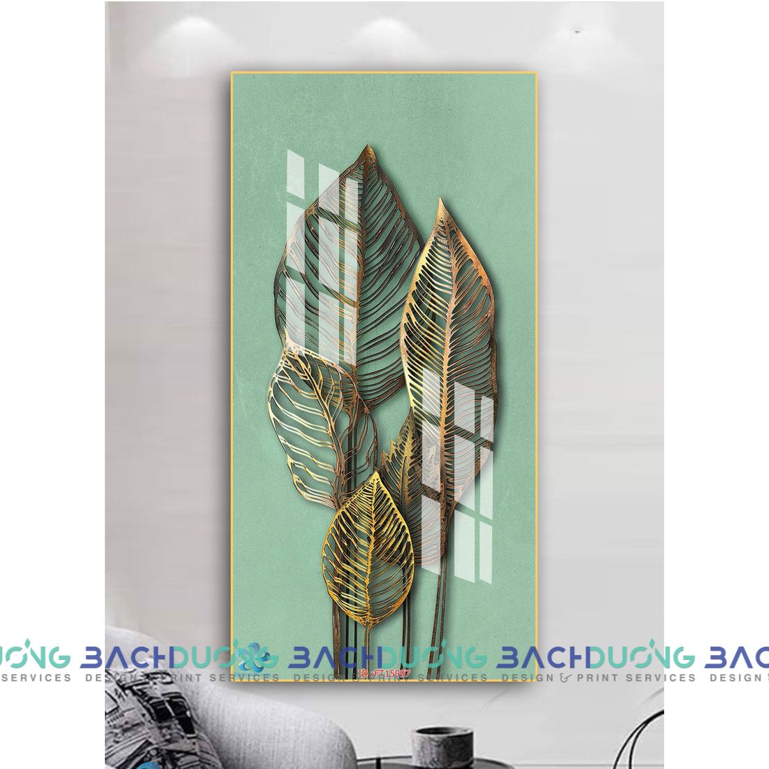  Tranh trang trí lá cây ấn tượng FT15997 