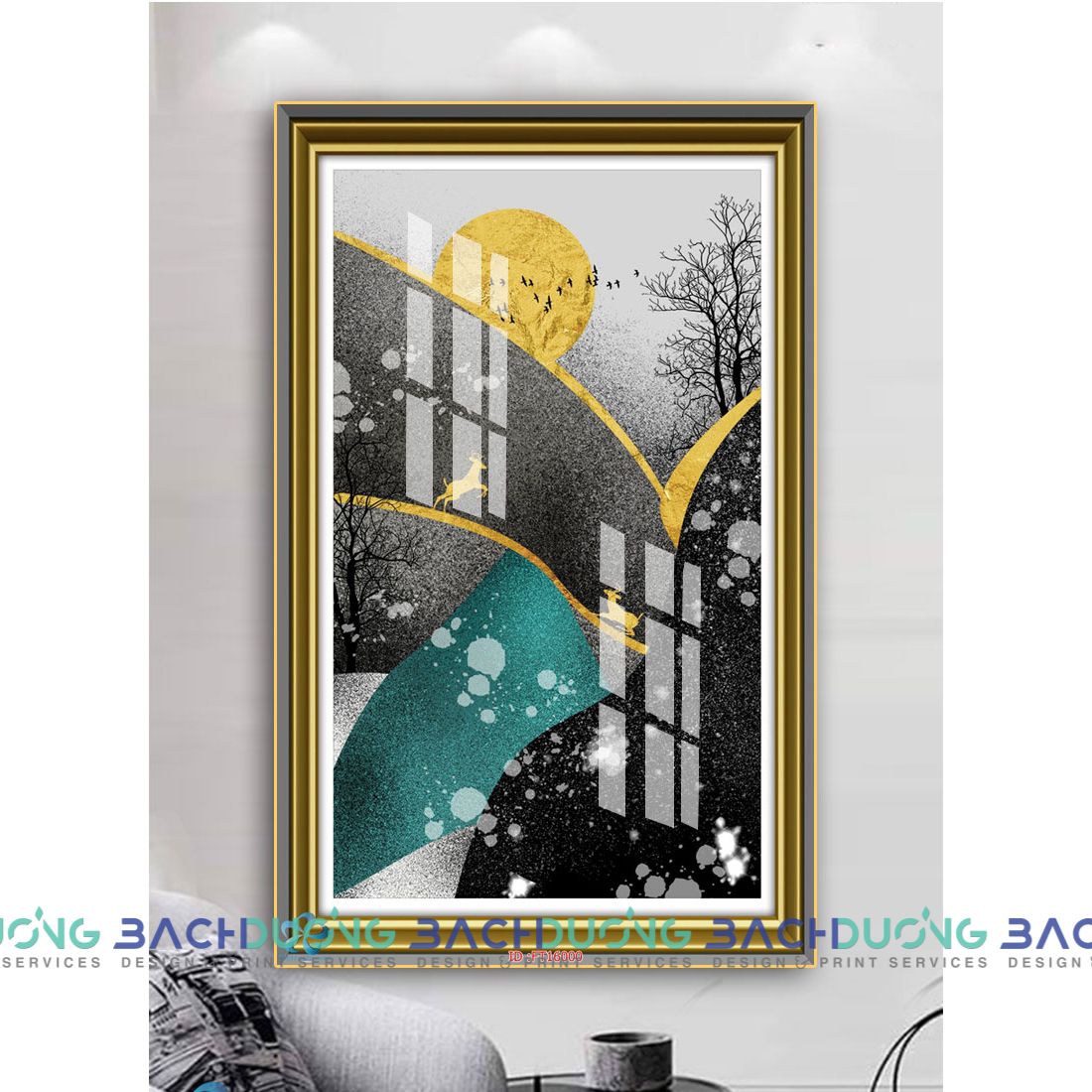  Tranh trang trí trừu tượng FT16000 