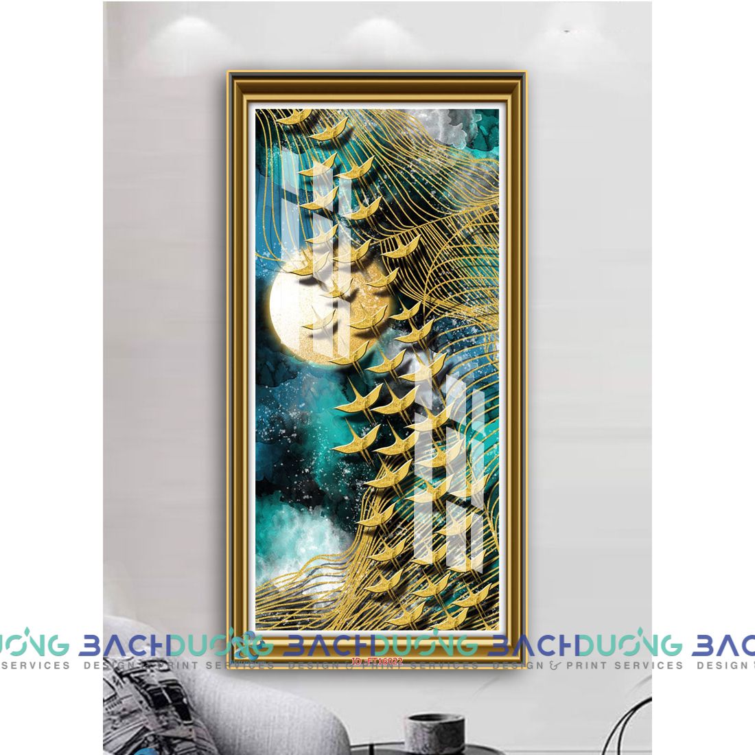  Tranh trang trí trừu tượng FT16022 