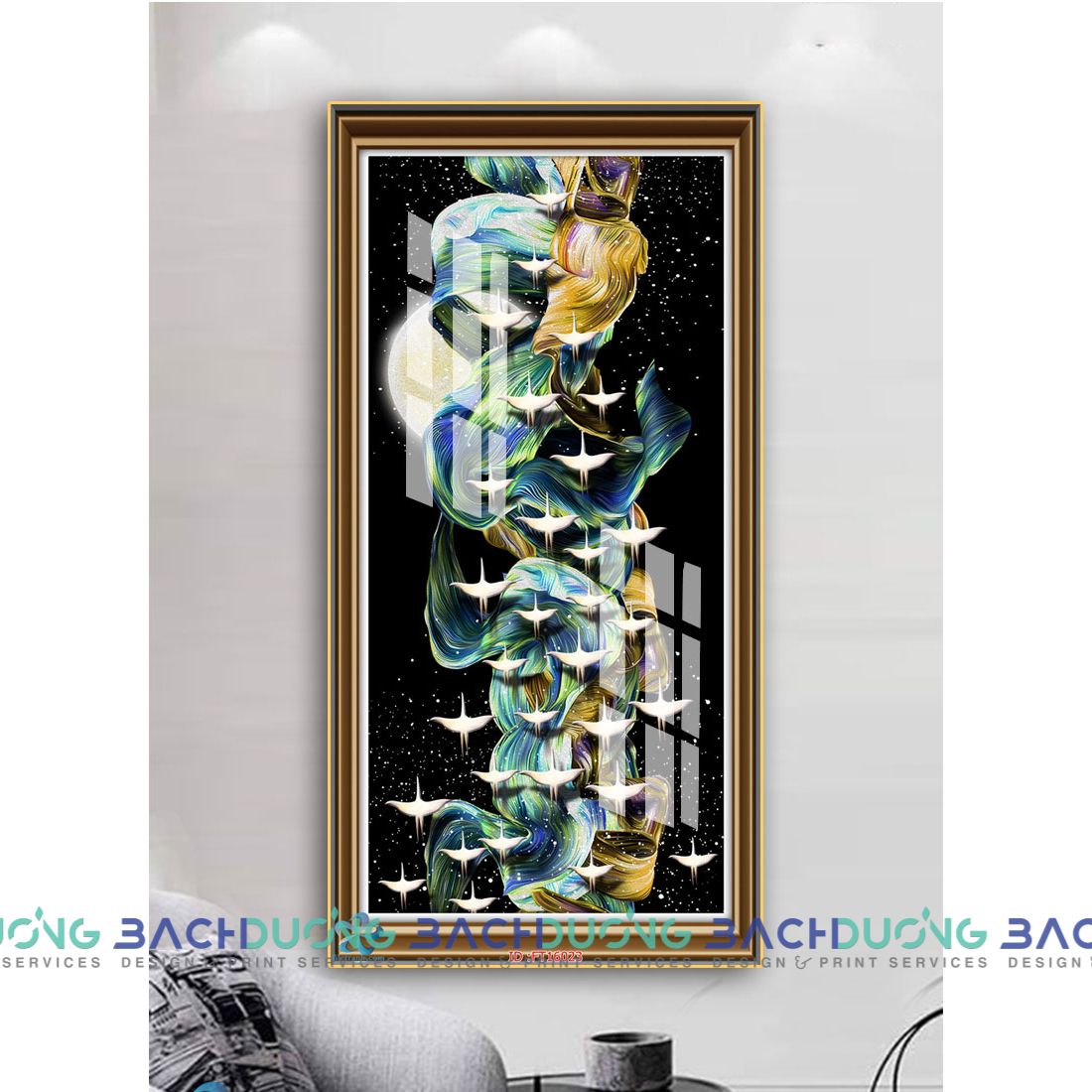  Tranh trang trí trừu tượng FT16023 