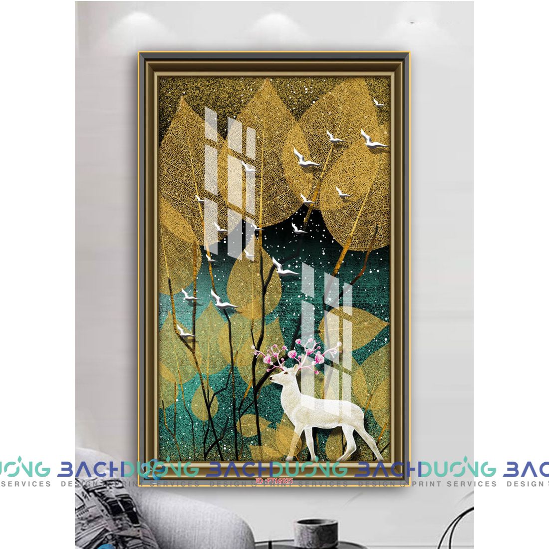  Tranh trang trí hưu hoa FT16025 