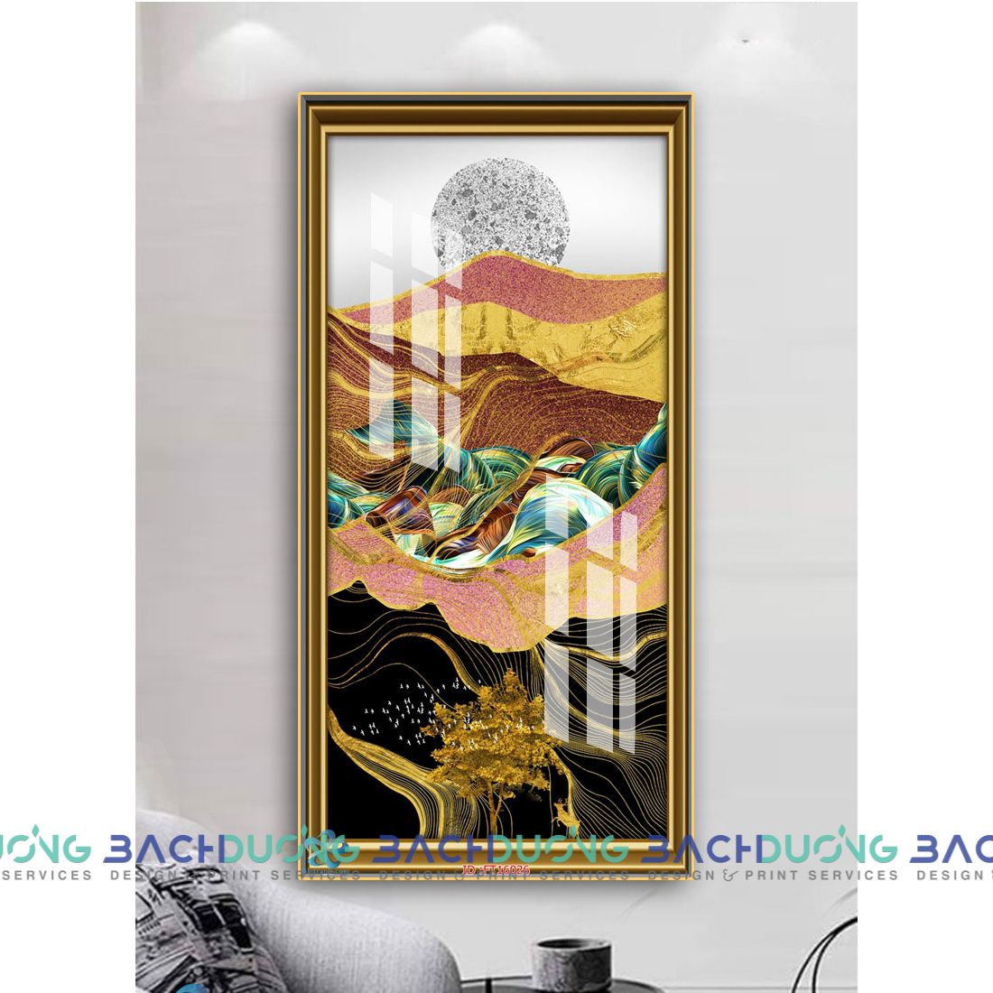  Tranh trang trí trừu tượng FT16026 