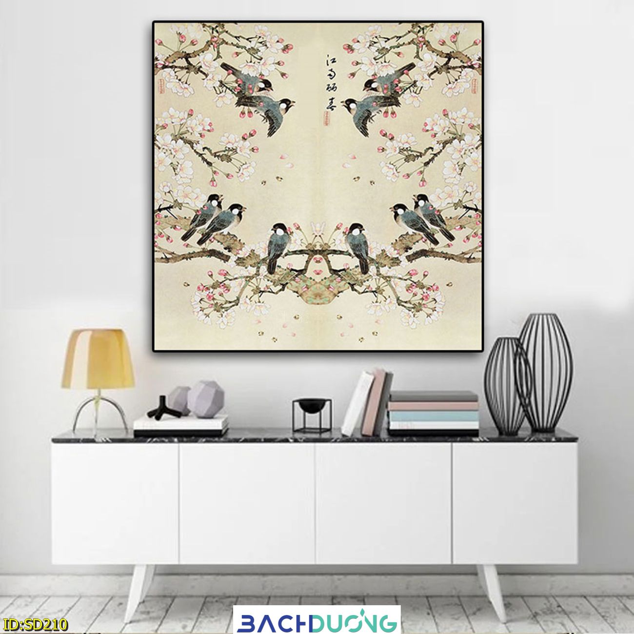  Tranh trang trí Đàn chim ca hót SD210 