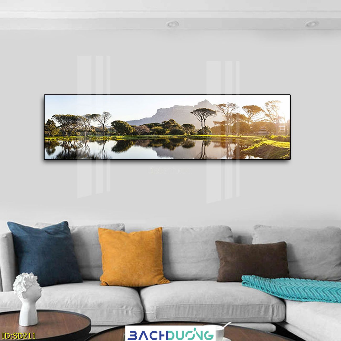  Tranh khung cảnh ven hồ SD211 