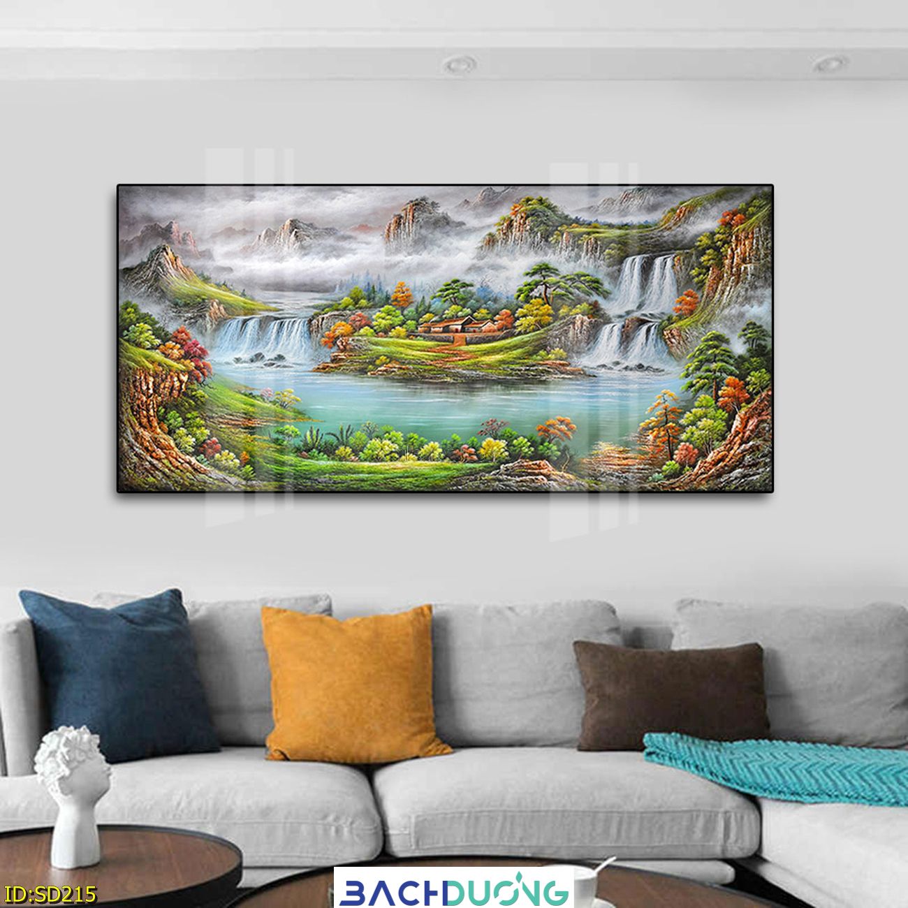  Tranh trang trí Sơn thuỷ hữu tình SD215 