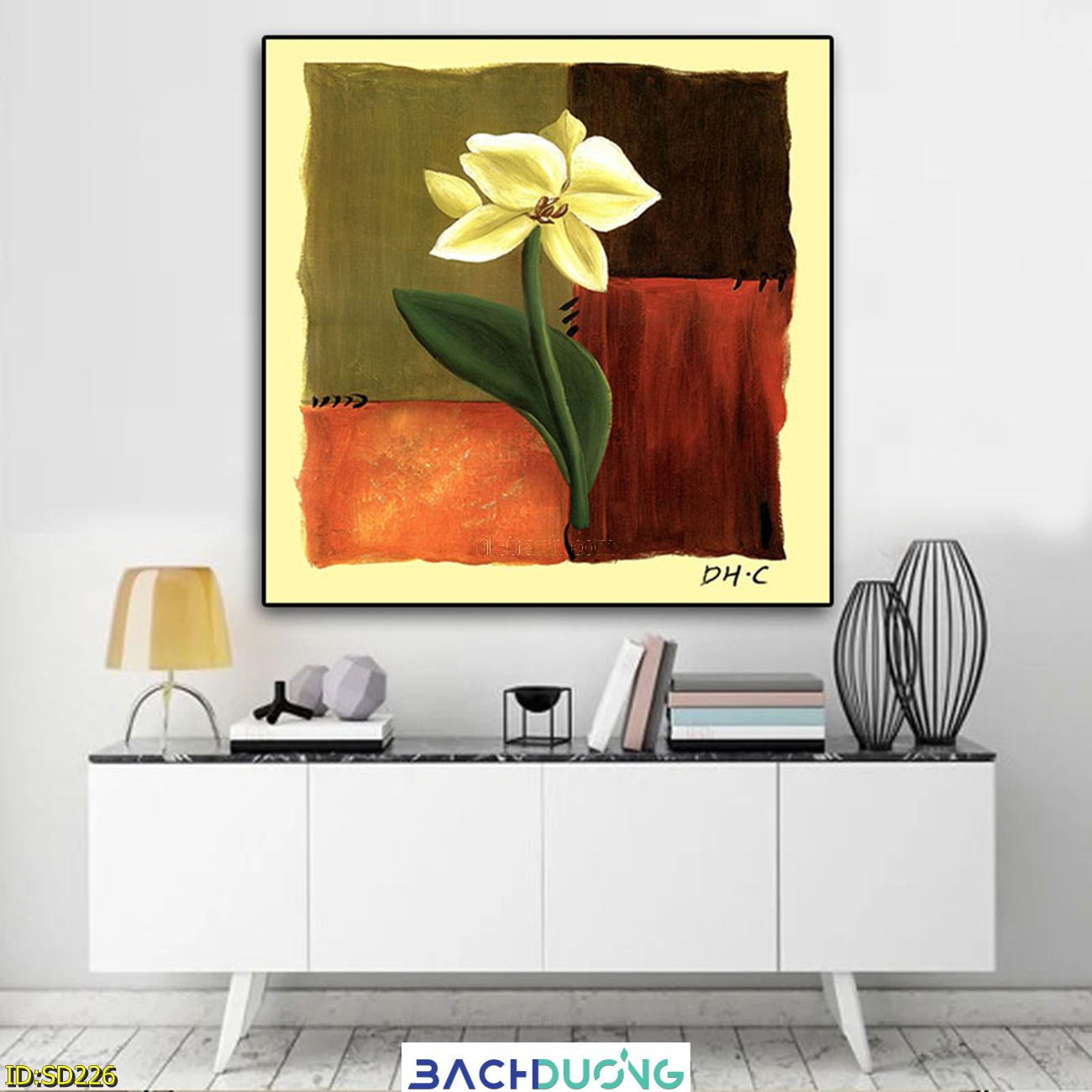  Tranh trang trí Nhành hoa trừu tượng SD226 