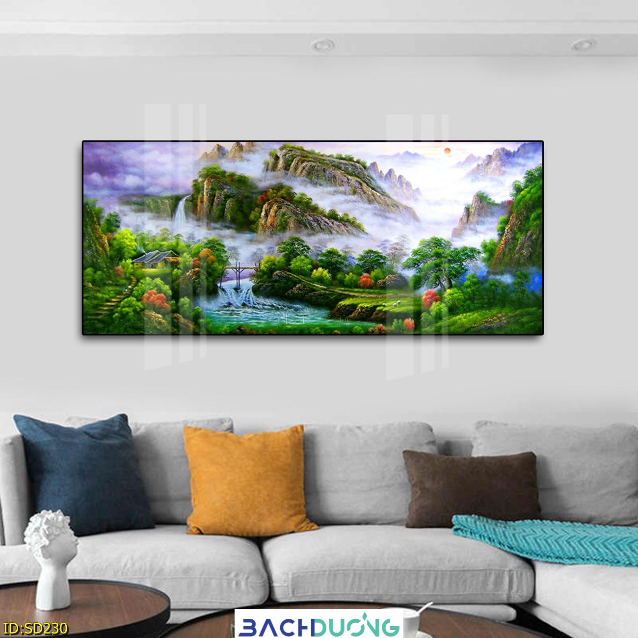  Tranh trang trí Sơn thuỷ hữu tình SD230 