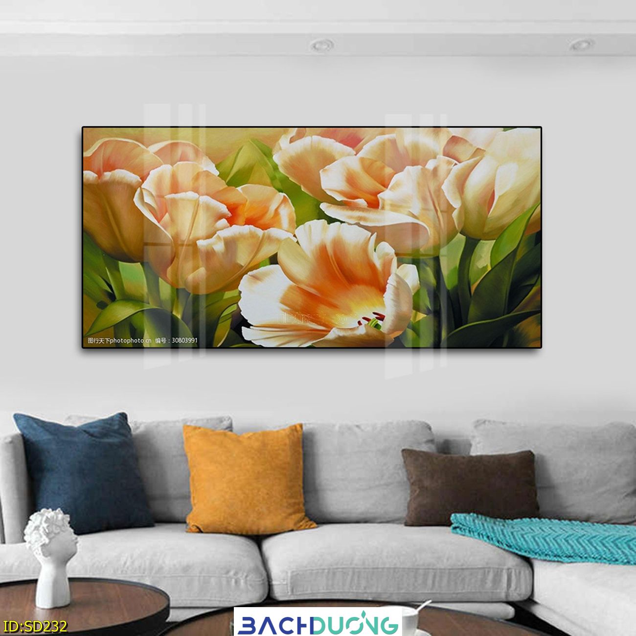  Tranh trang trí Những bông hoa hé nở SD232 