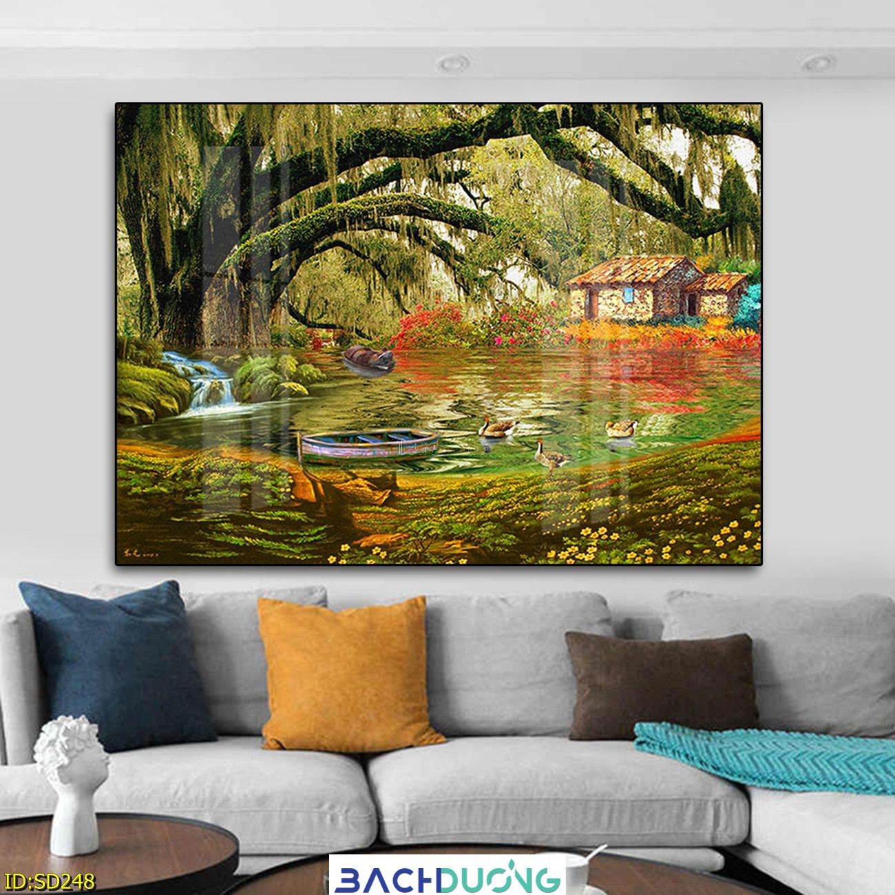  Tranh khung cảnh thiên nhiên yên bình SD248 