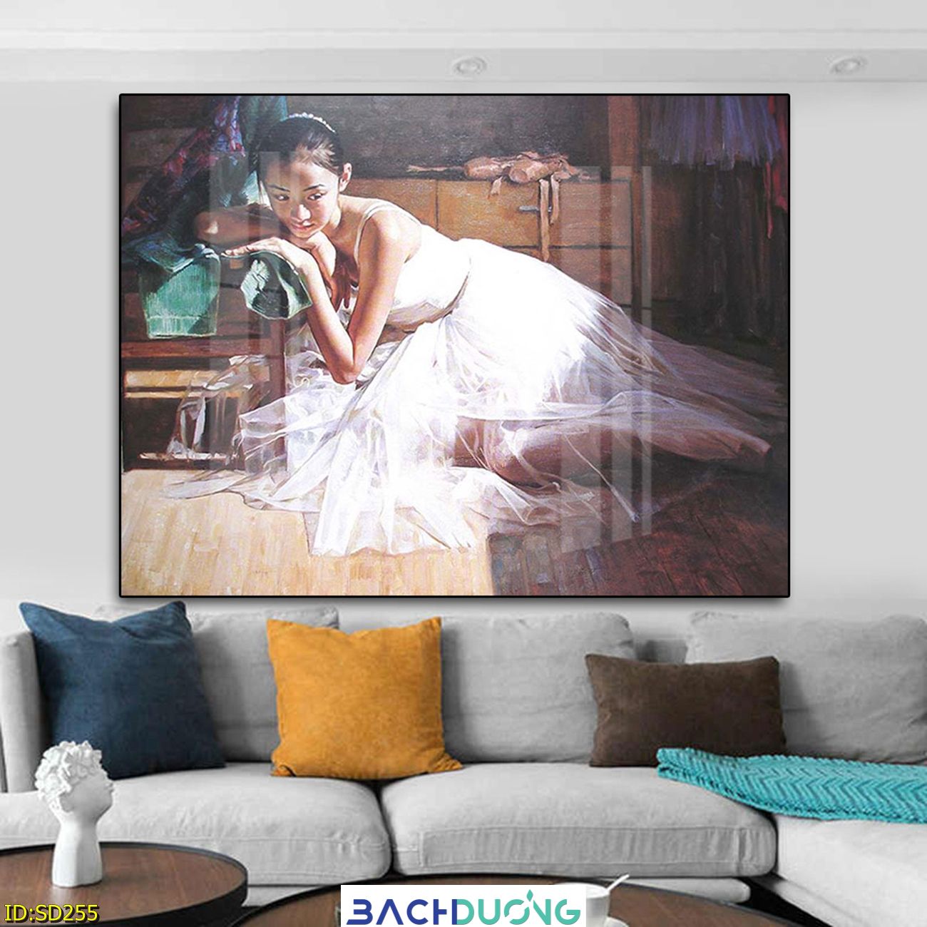  Tranh cô gái bale SD255 