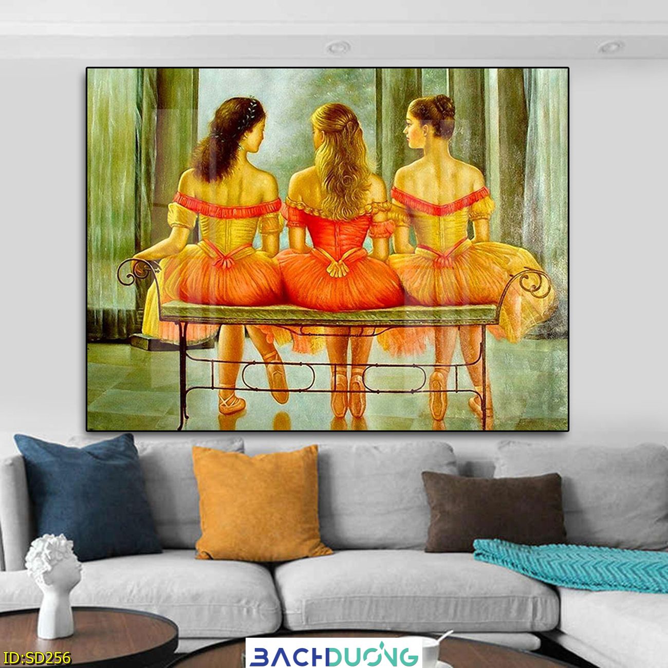  Tranh ba thiếu nữ SD256 