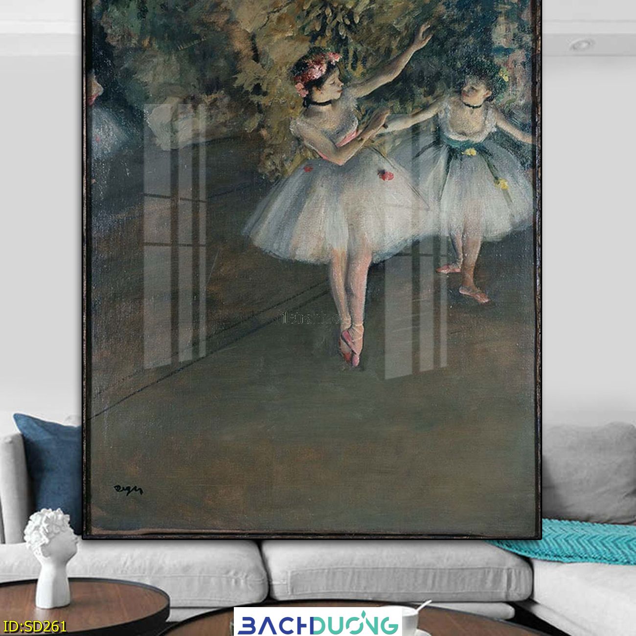  Tranh hai thiếu nữ múa bale SD261 