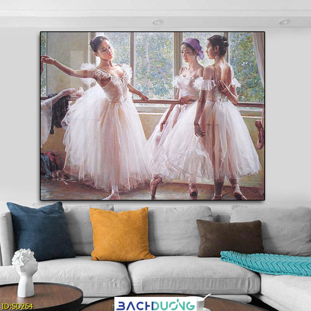 Tranh những thiếu nữ múa bale SD264 