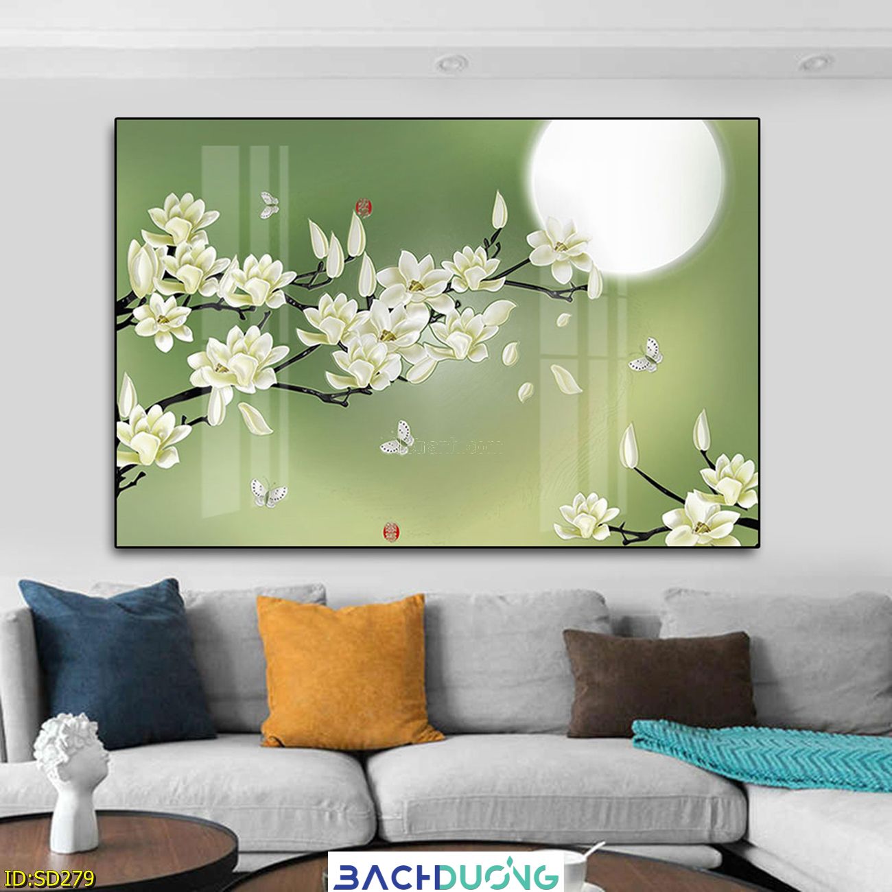  Tranh trang trí Nhành hoa SD279 