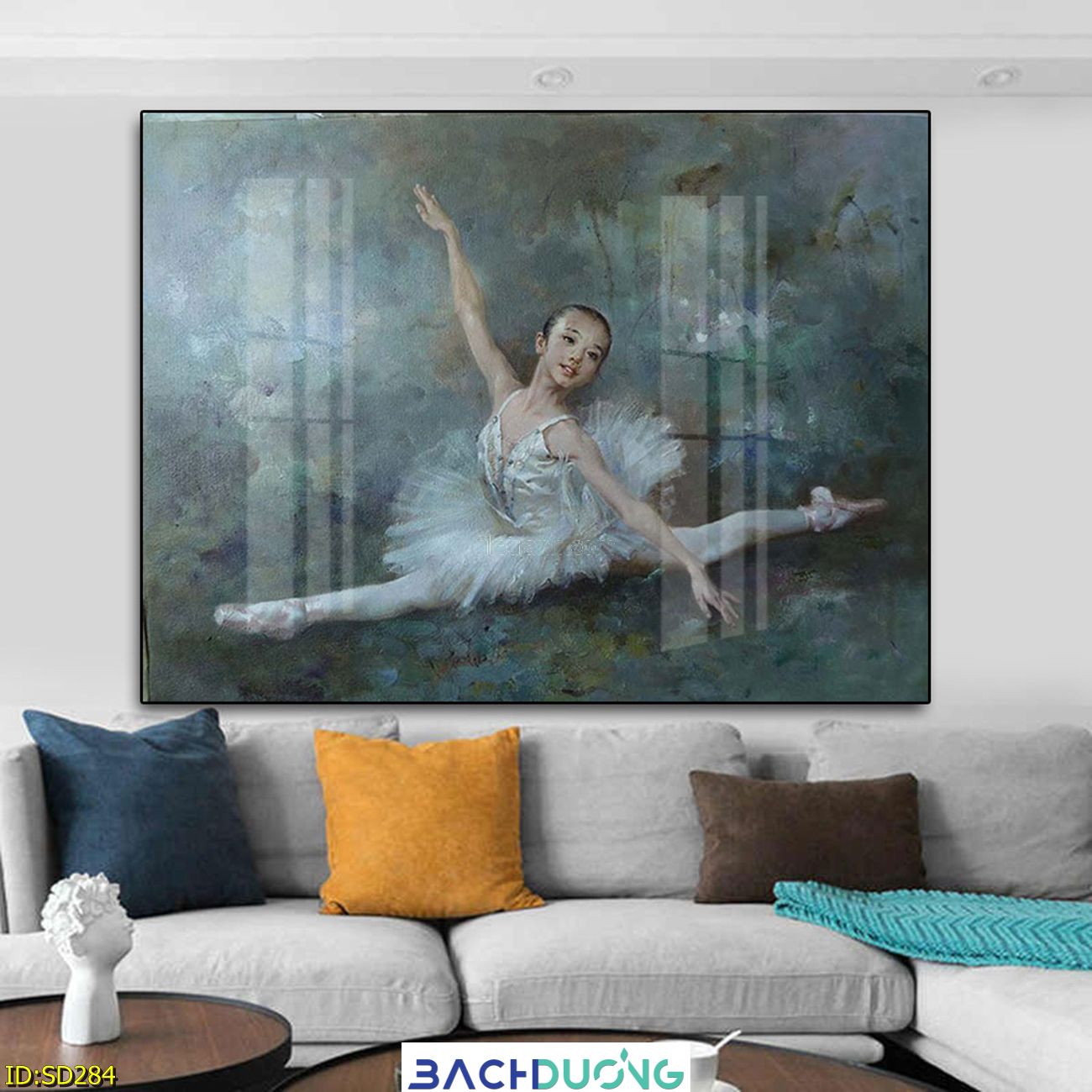  Tranh thiếu nữ múa bale SD284 