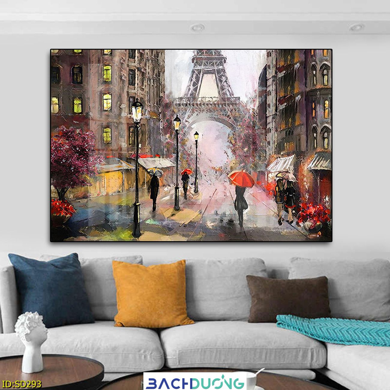  Tranh khung cảnh đường phố Paris SD293 