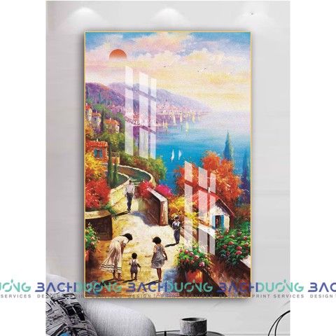  Tranh thị trấn yên bình FT15562 