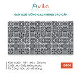  Giấy dán tường hoa văn gạch bông cao cấp khổ 60x120cm 