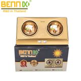  Đèn sưởi nhà tắm Bennix Thái Lan BN-03BG loại 2 bóng cao cấp, hàng chính hãng bảo hành 36 tháng 
