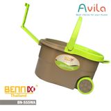  Bộ chổi lau nhà đa năng 360 độ cao cấp có bánh xe BENNIX BN-555WA, hàng chính hãng 