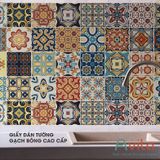  Giấy dán tường hoa văn gạch bông cao cấp khổ 60x120cm 
