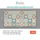  Giấy dán tường hoa văn gạch bông cao cấp khổ 60x120cm 
