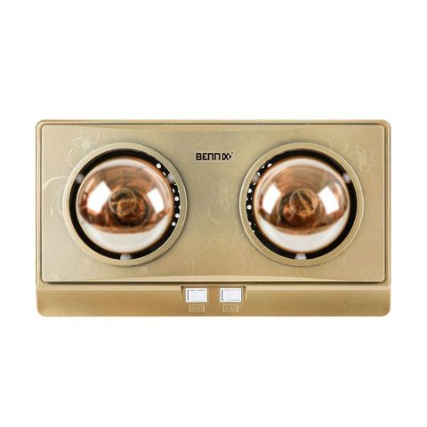  Đèn sưởi nhà tắm Bennix Thái Lan BN-03BG loại 2 bóng cao cấp, hàng chính hãng bảo hành 36 tháng 