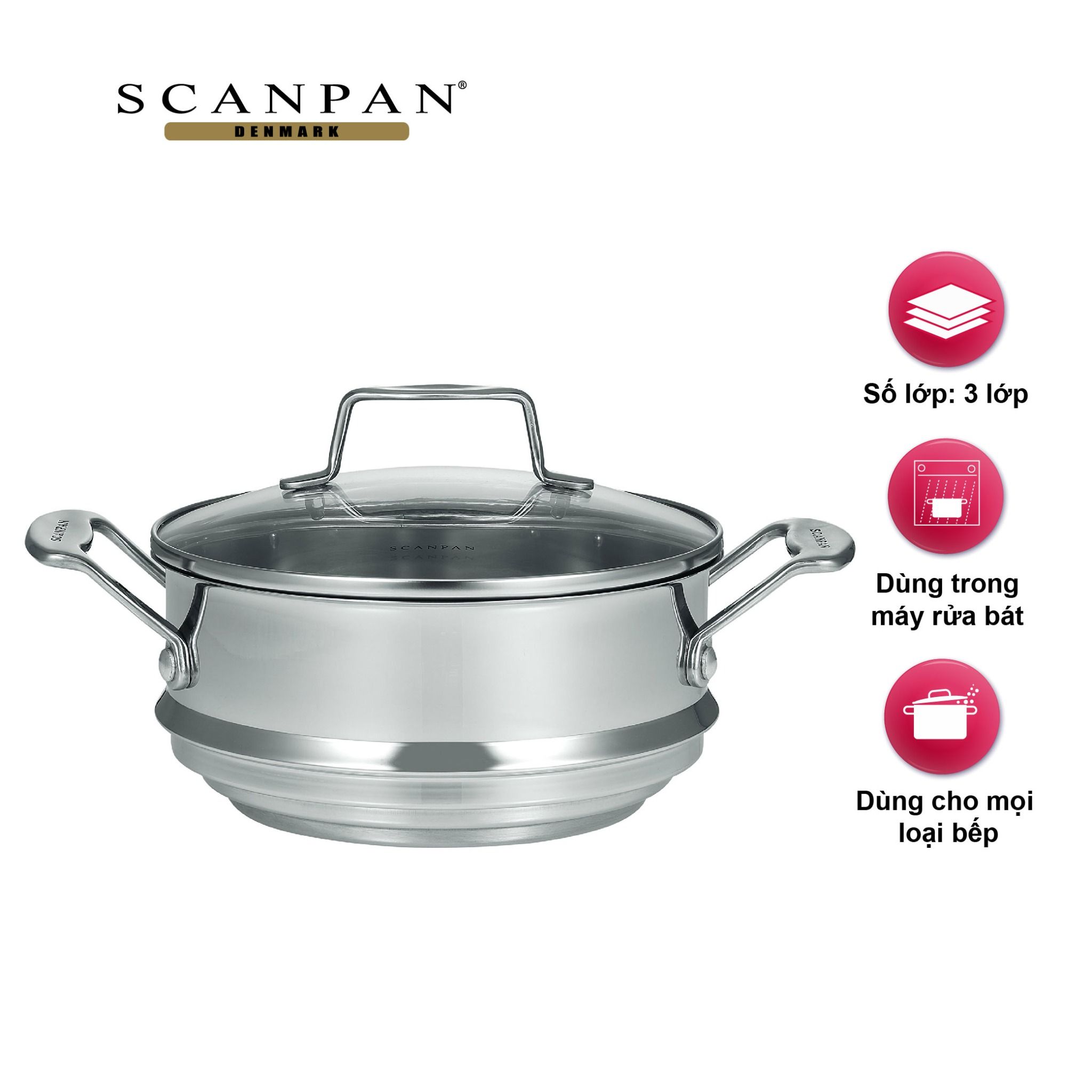 Vỉ hấp inox Scanpan Impact 71152000