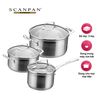 Bộ nồi inox từ Scanpan Impact 3 chiếc 71070000