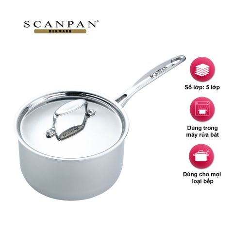  Nồi quấy bột inox Scanpan Fusion5 1.3L 74231600 