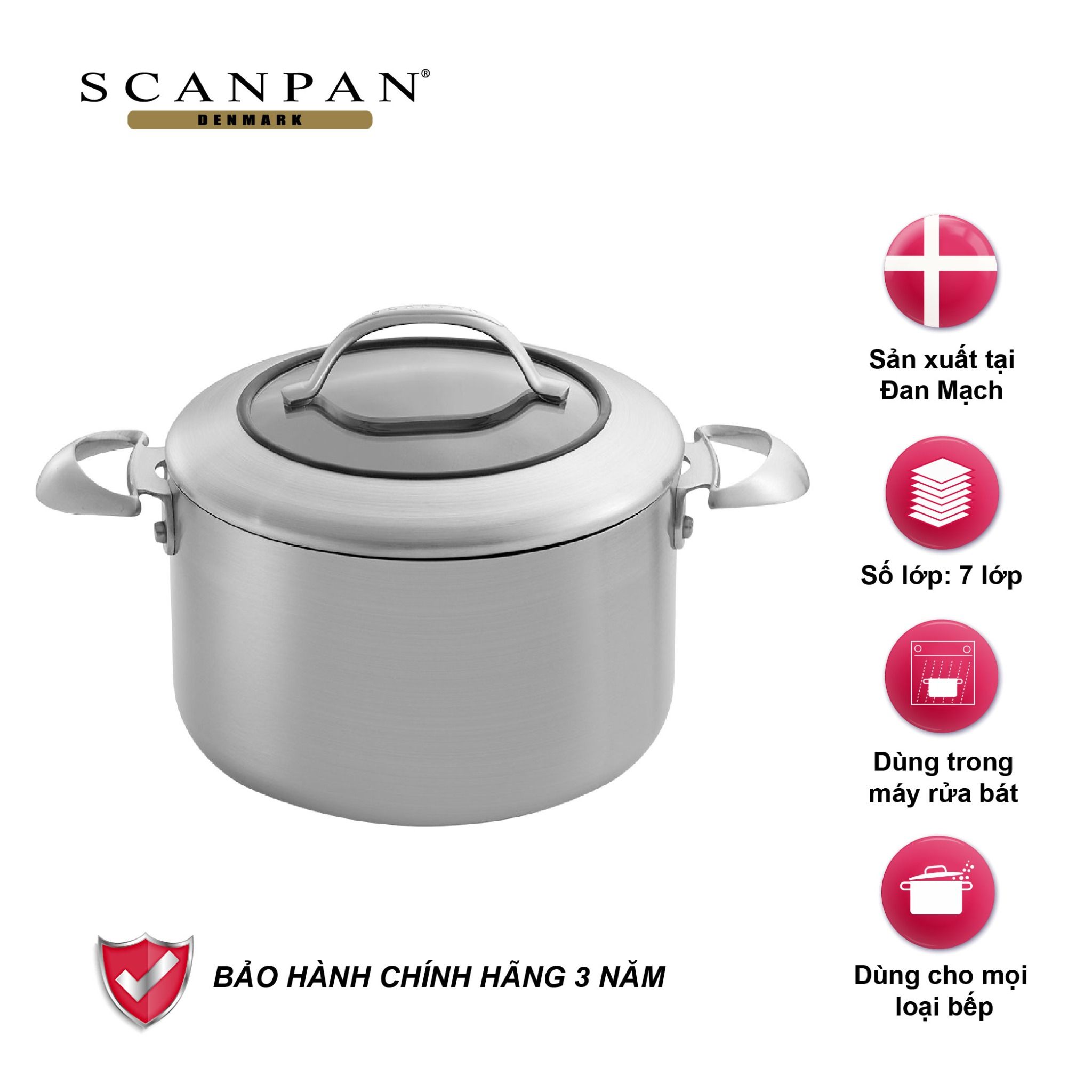 Nồi chống dính từ Scanpan CTX 3.5L 65252000