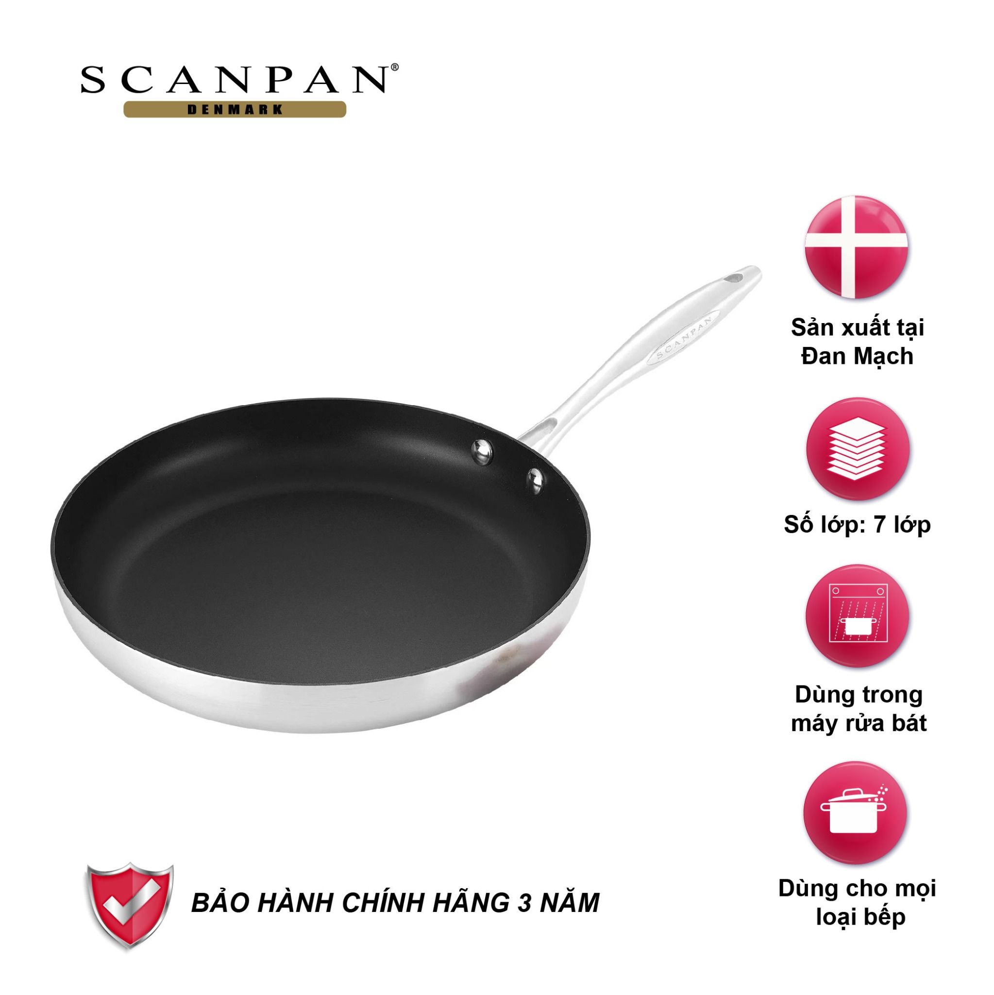 Chảo chống dính từ Scanpan CTX 28cm 65002803