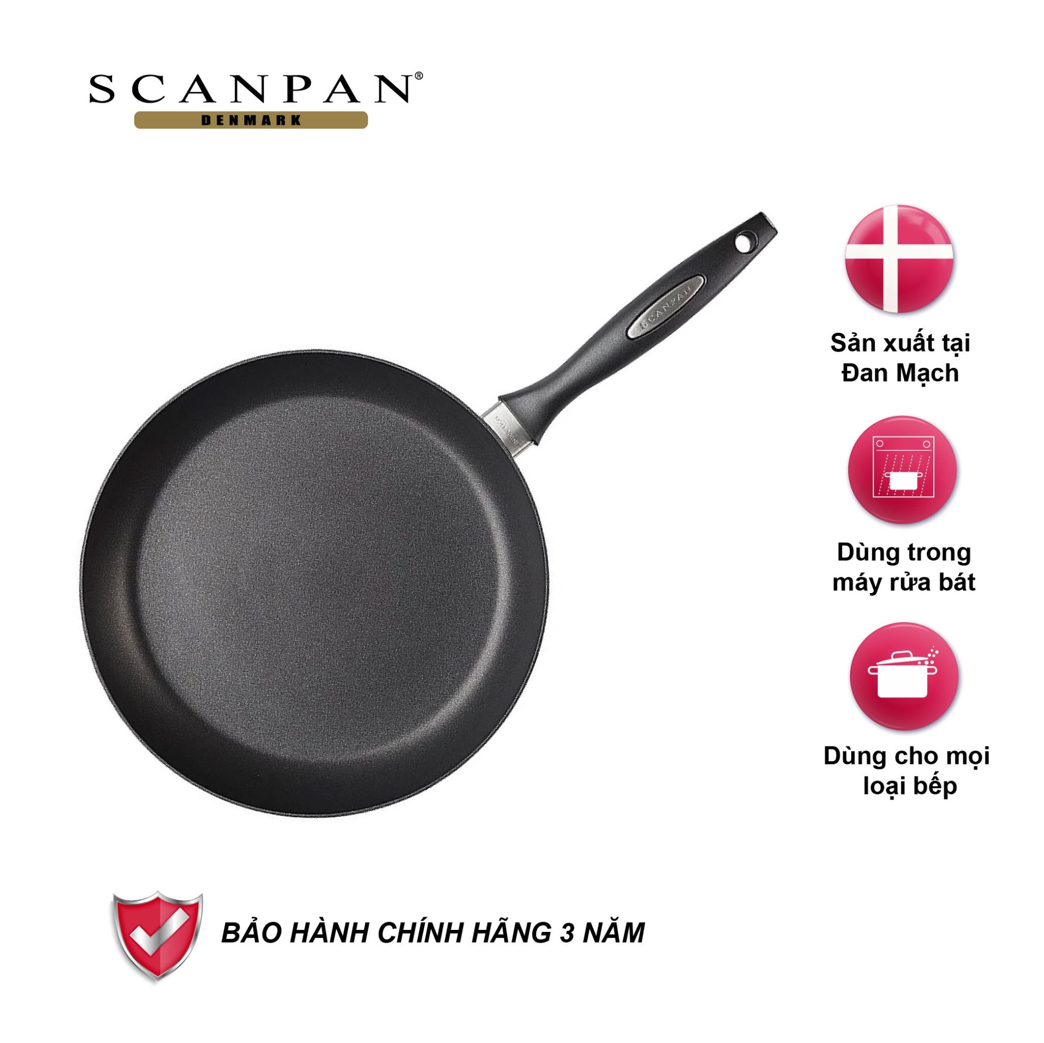 Chảo chống dính từ Scanpan IQ 24cm 64002403 (vỏ treo)