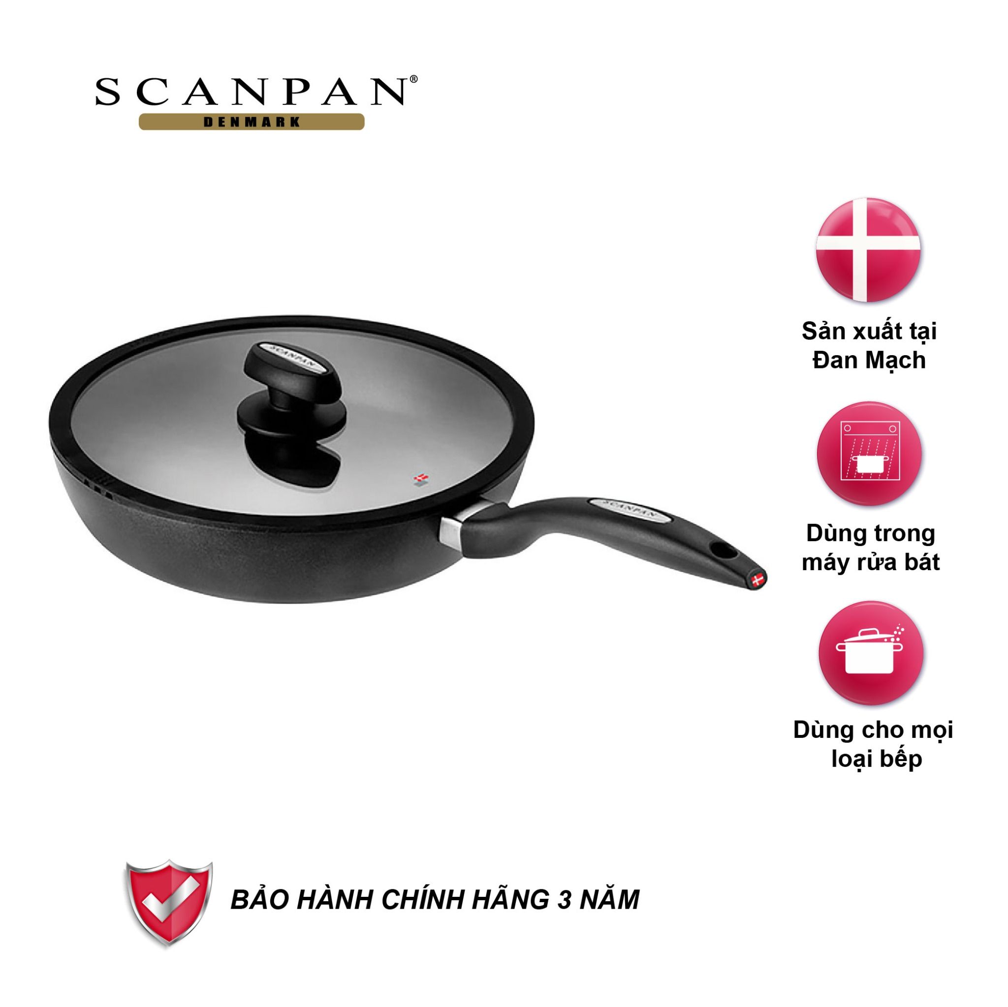 Chảo chống dính từ sâu lòng Scanpan IQ 28cm 64102800