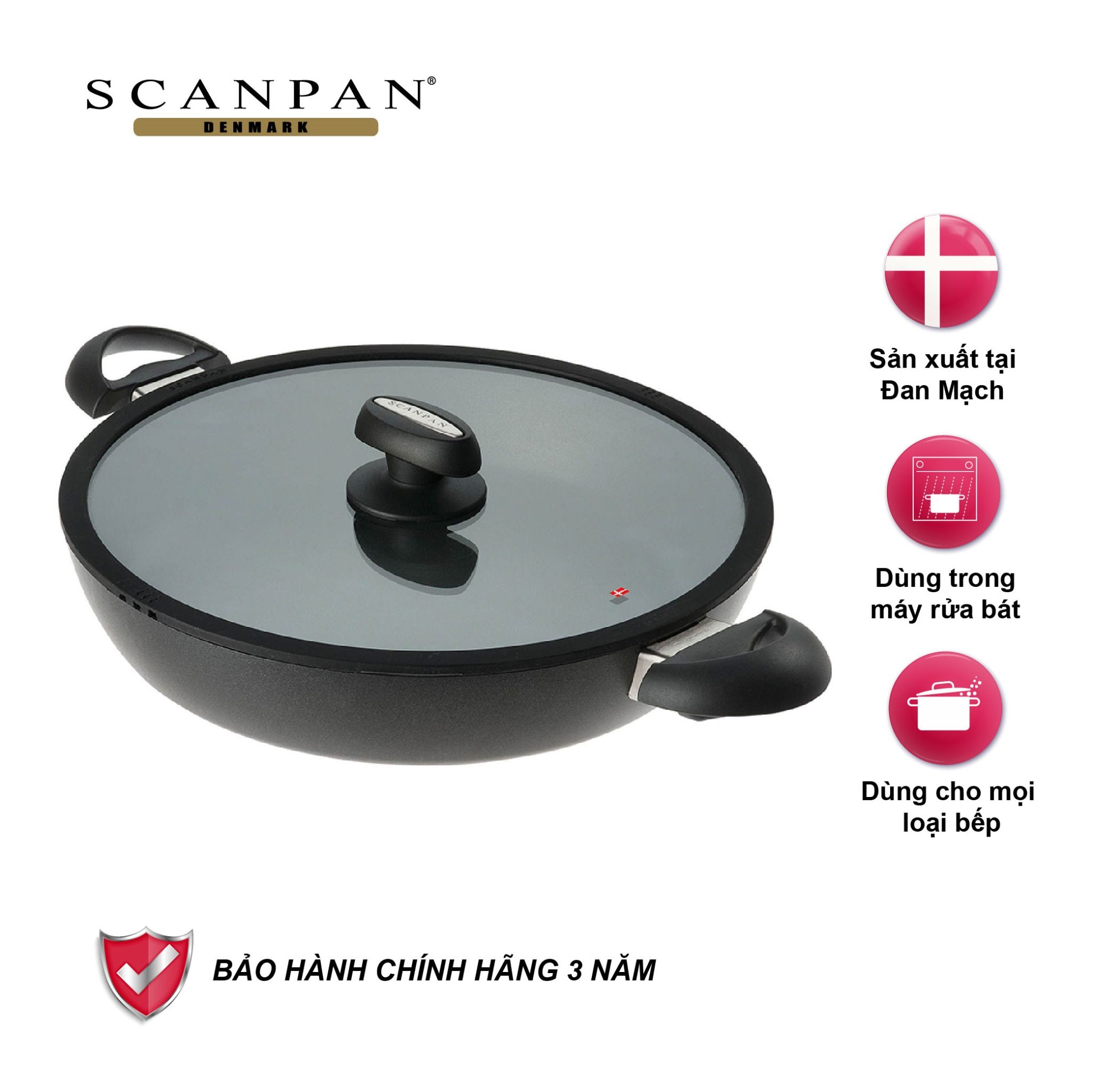 Chảo chống dính từ sâu lòng Scanpan IQ 32cm 64113200