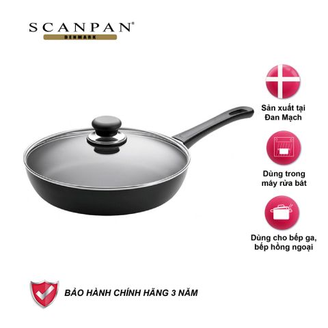  Chảo chống dính Scanpan Classic 24cm có nắp 24151204 