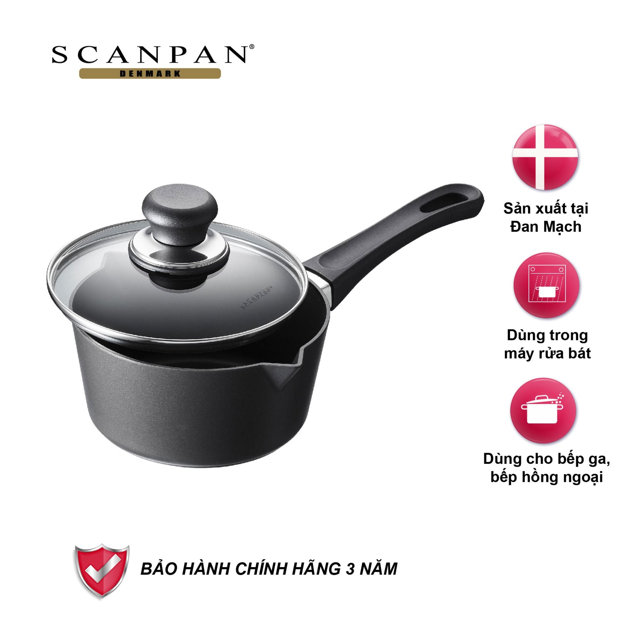 Nồi chống dính Scanpan Classic 1.5L 15001200